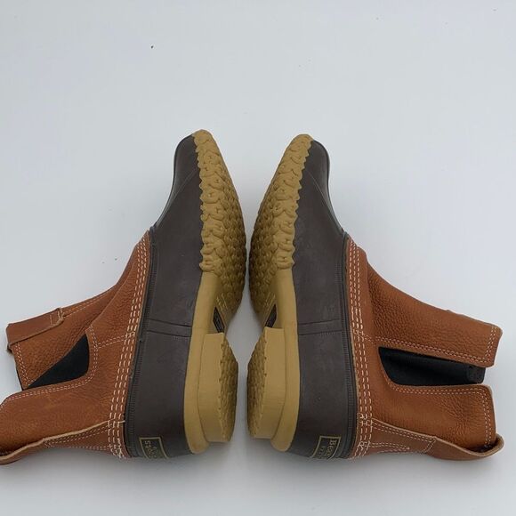 LL Bean Bean Boots rubber and leather duck boots - Picture 9 of 13